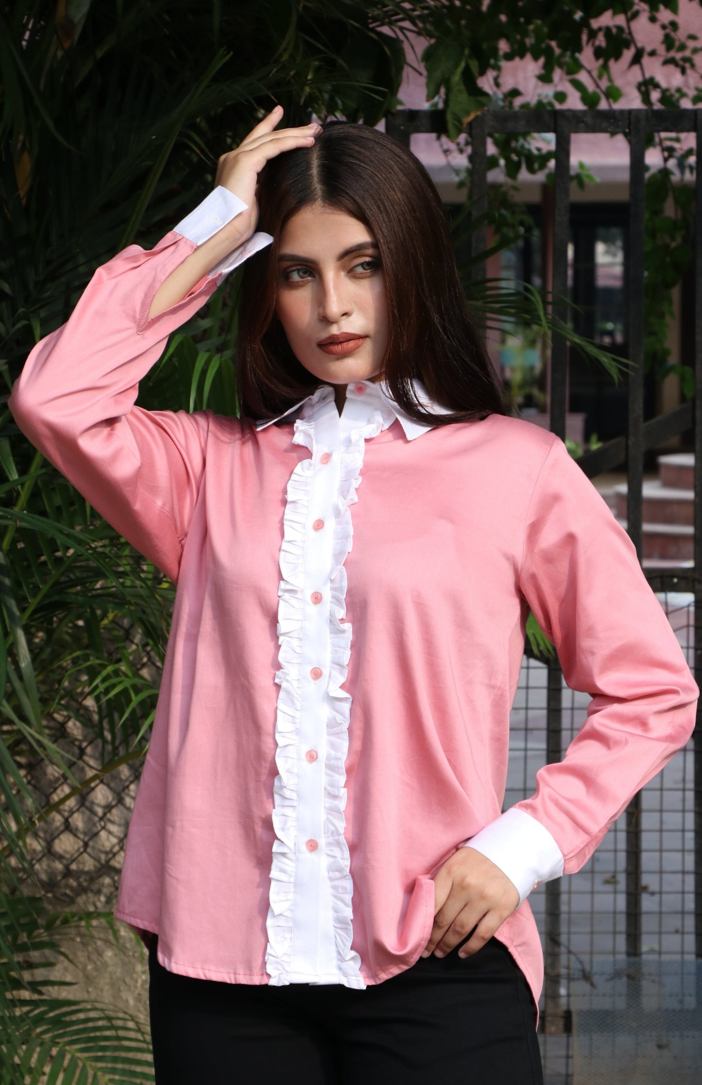 Ruelle Ruffle Shirt