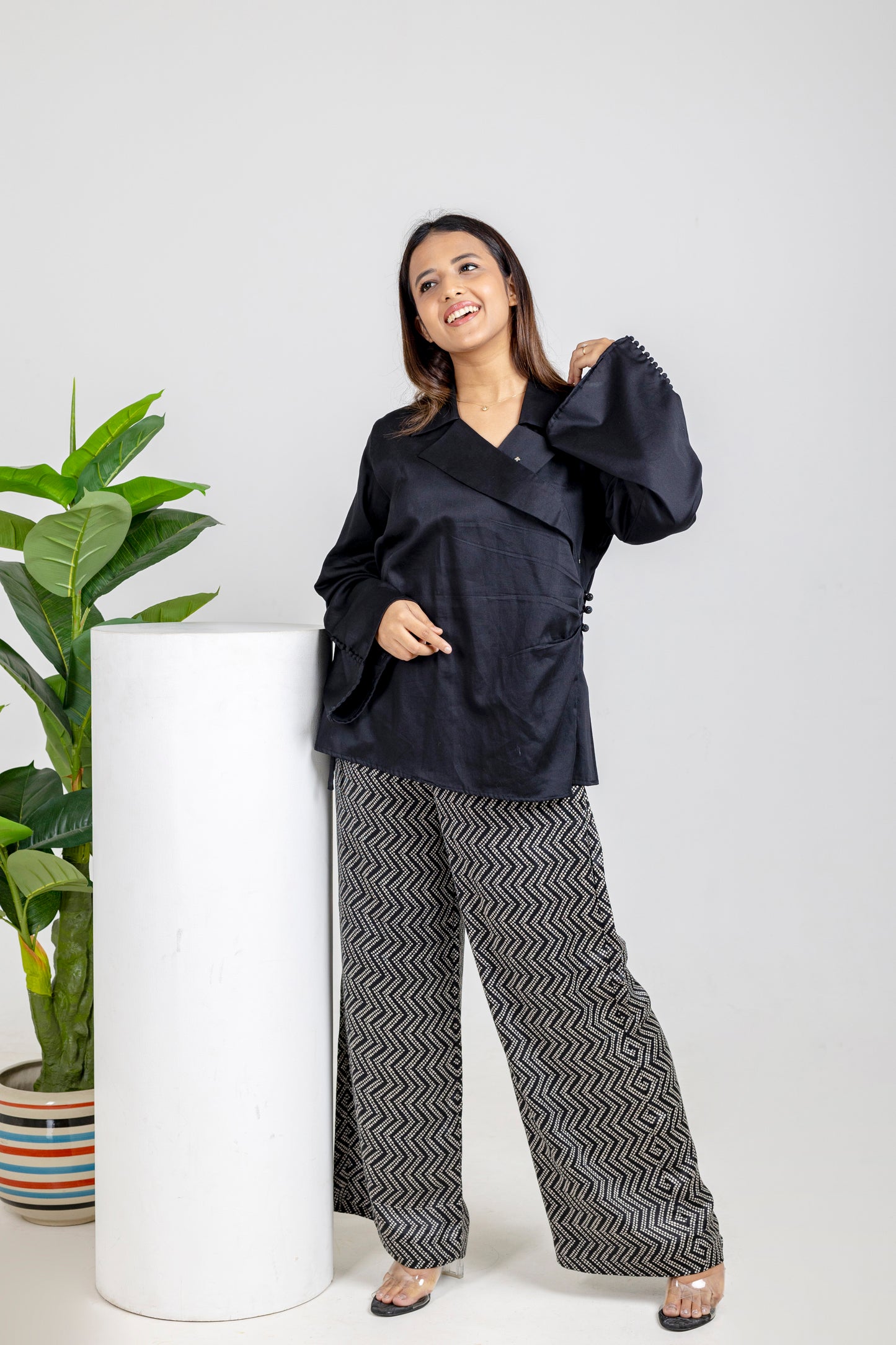 Midnight Modal Satin Set