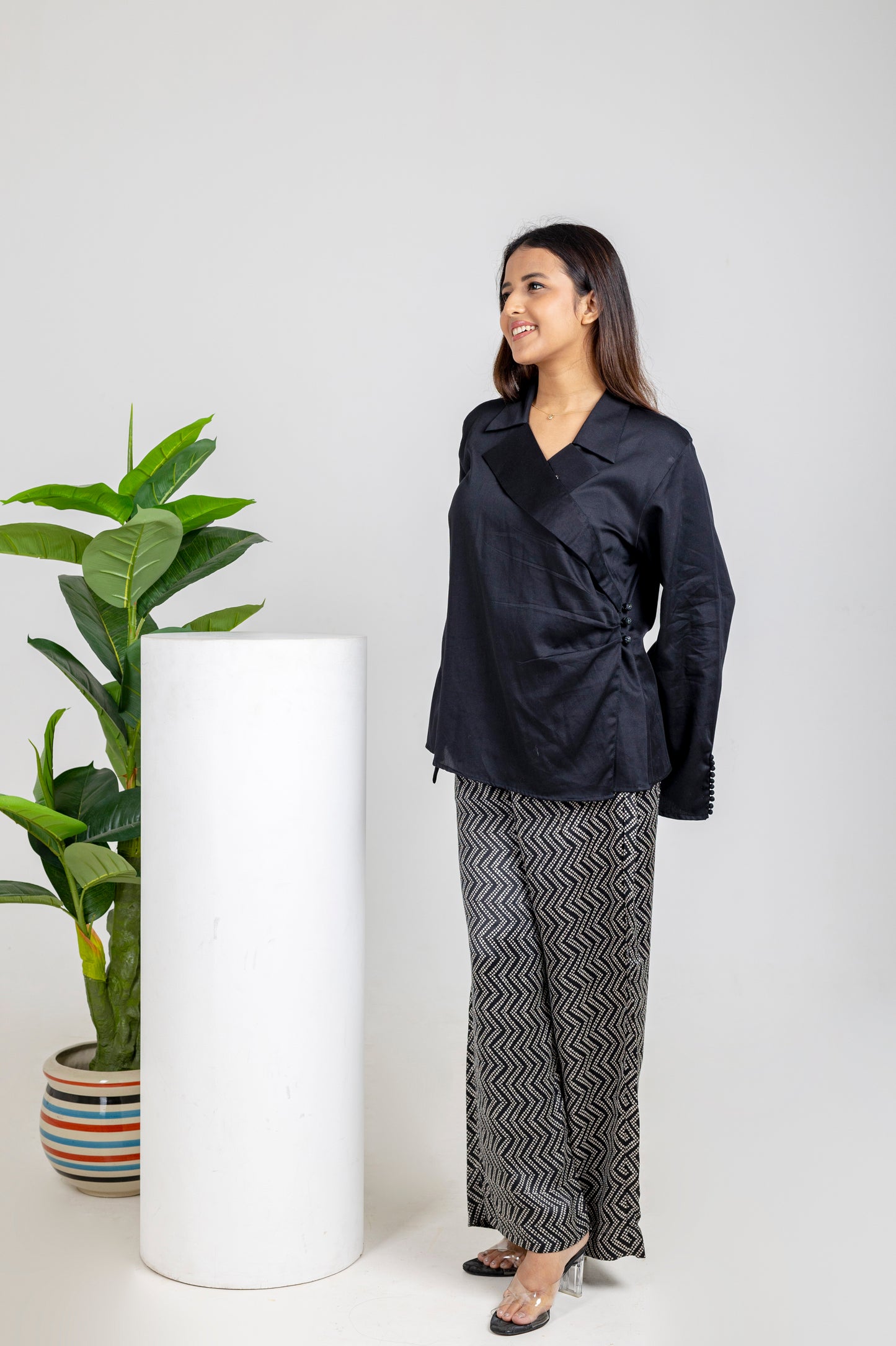Midnight Modal Satin Set
