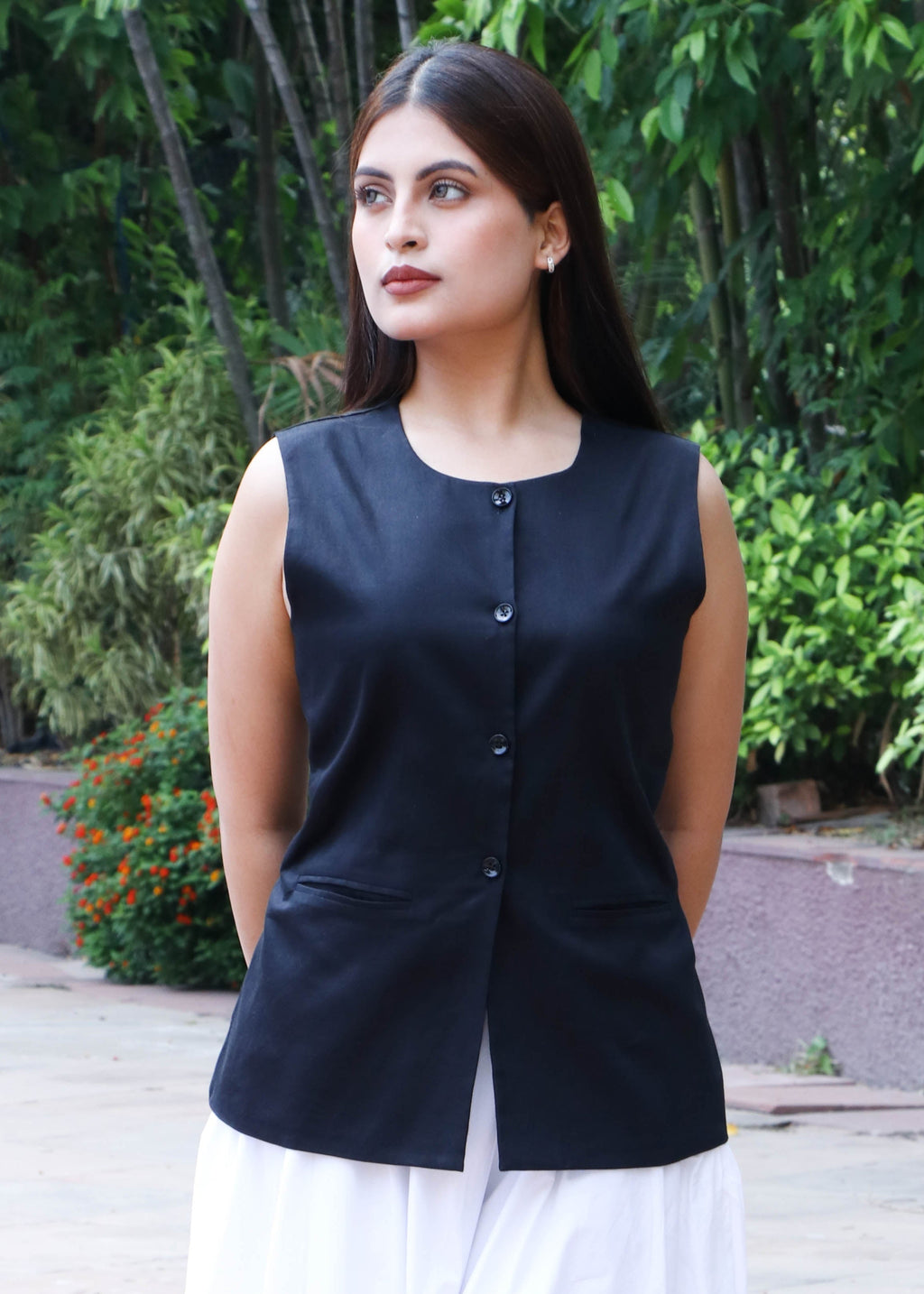 Melrose Black Waistcoat