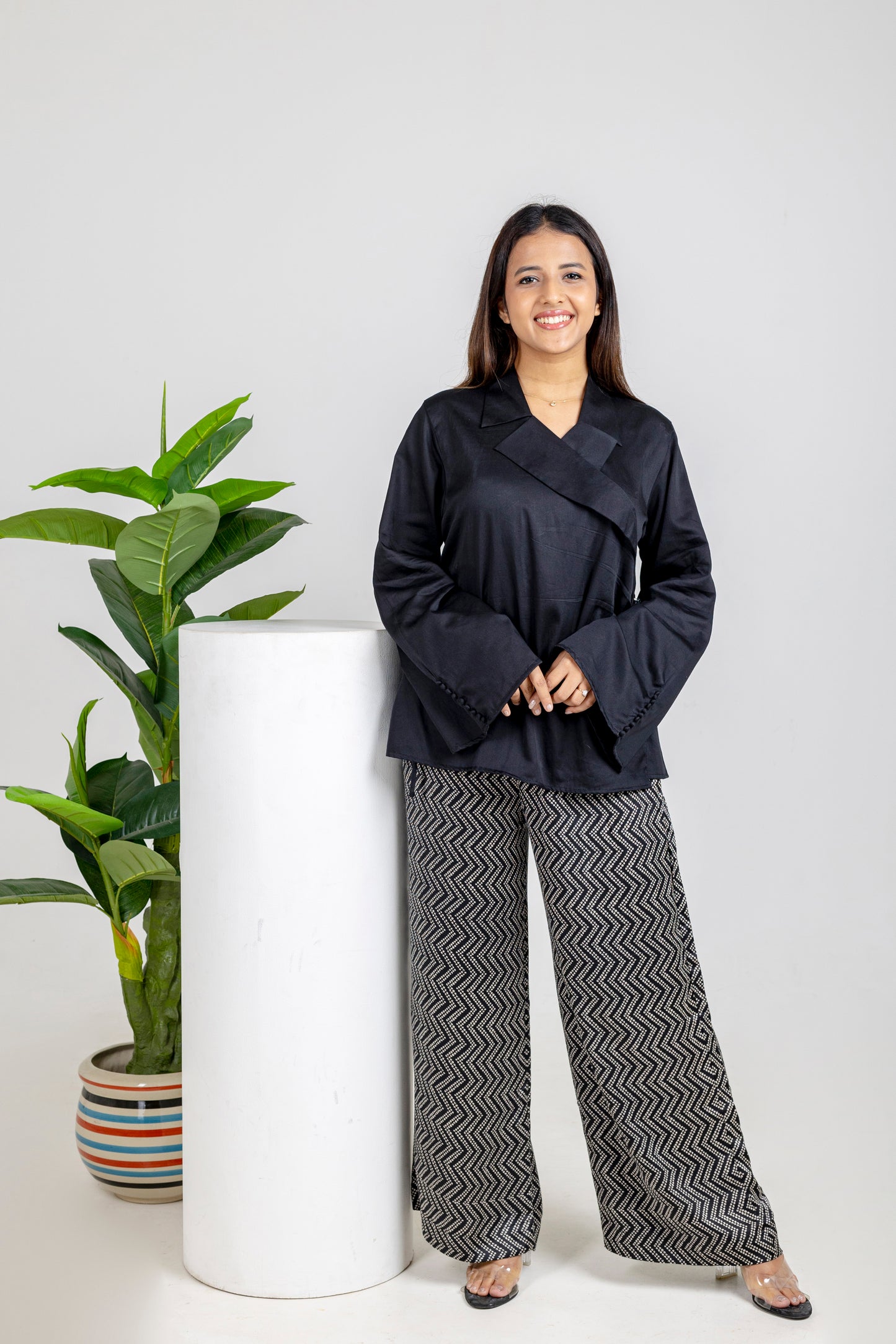 Midnight Modal Satin Set