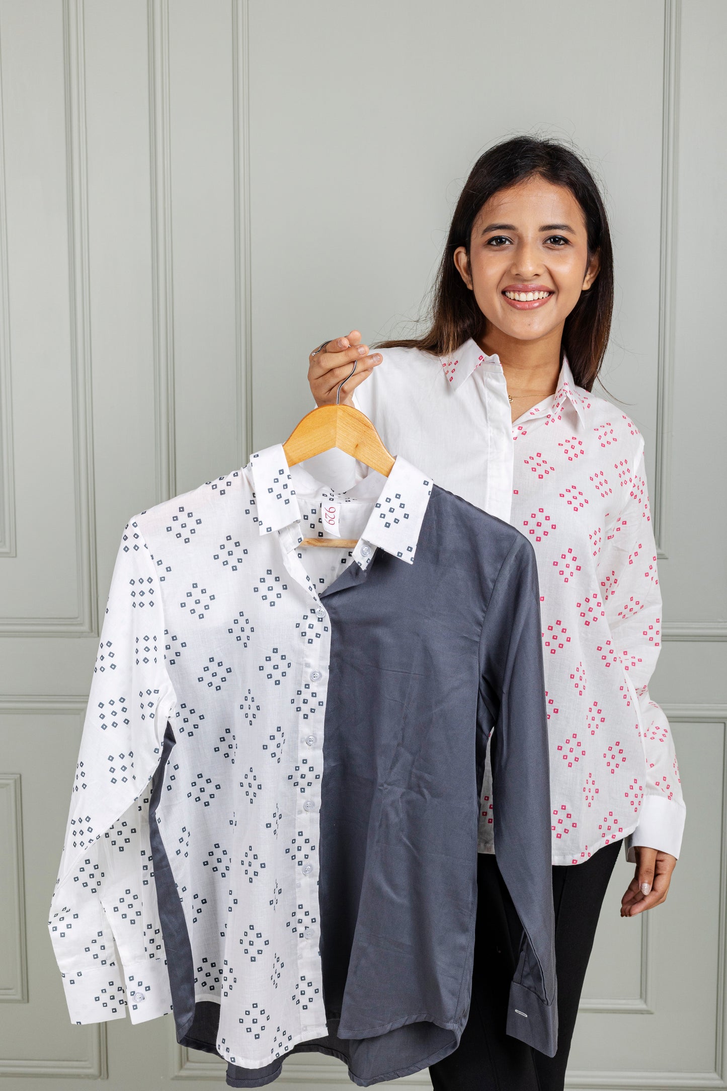 Pixel Pattern Cotton Shirt