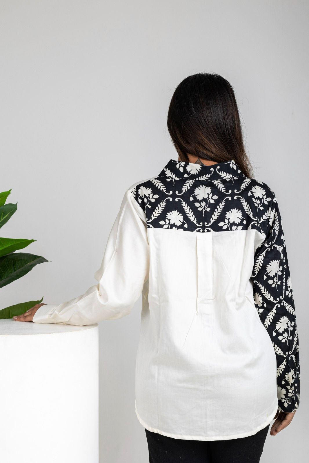 Noir & Ivory Bloom Shirt