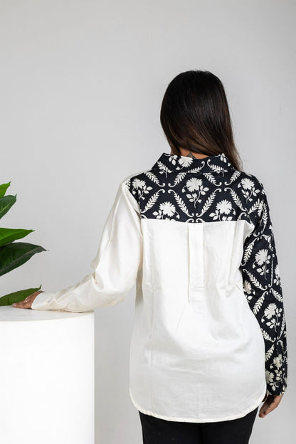 Noir & Ivory Bloom Shirt