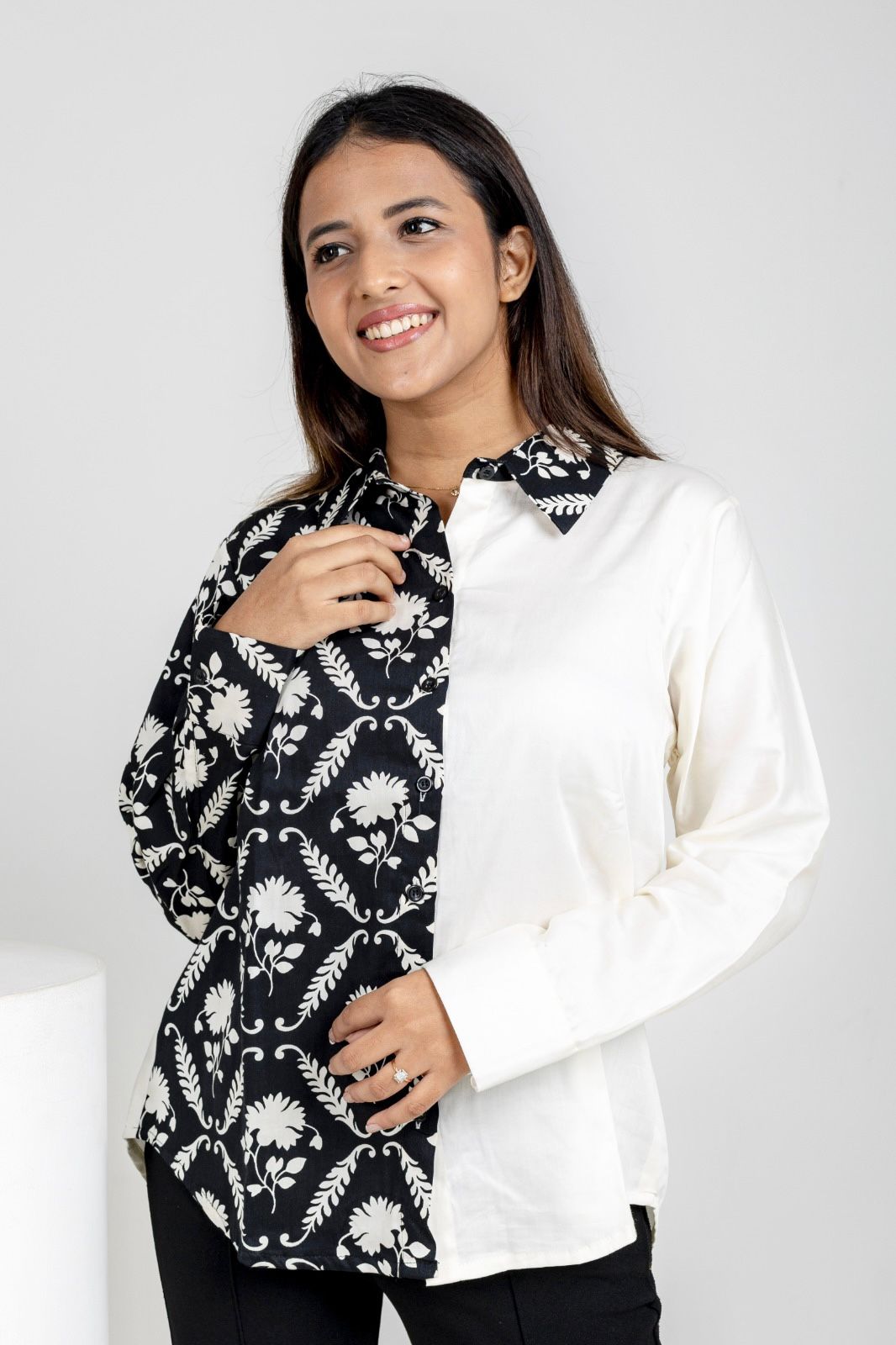 Noir & Ivory Bloom Shirt