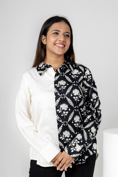 Noir & Ivory Bloom Shirt
