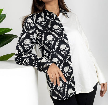 Noir & Ivory Bloom Shirt