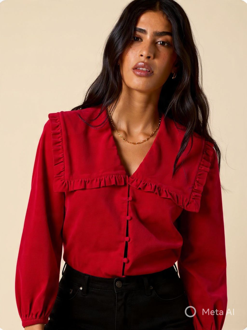 Petal Collar Shirt