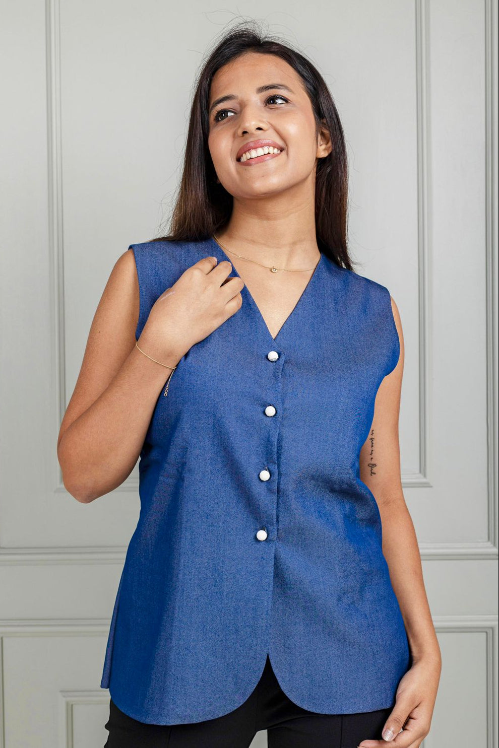 Italian Denim Vest