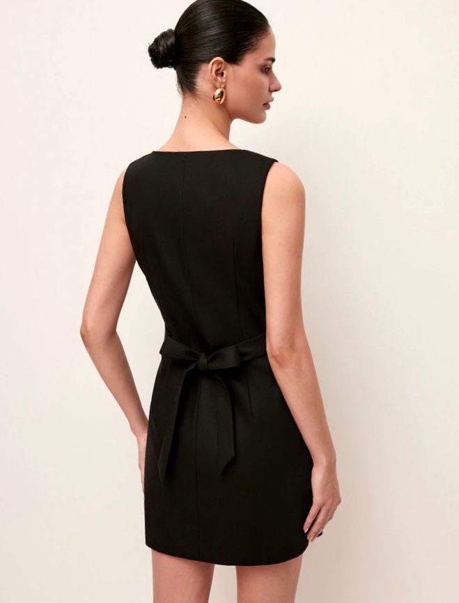 Black Waistcoat Dress